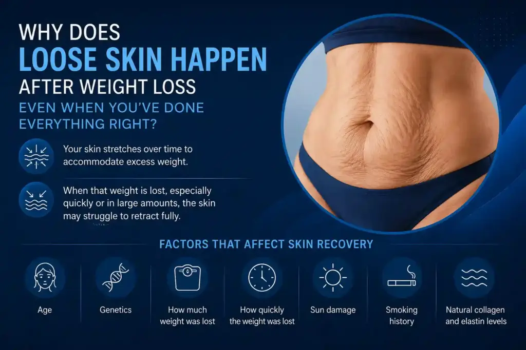 Why Does Loose Skin Happen After Weight Loss Even When You’ve Done Everything Right Mansfield?